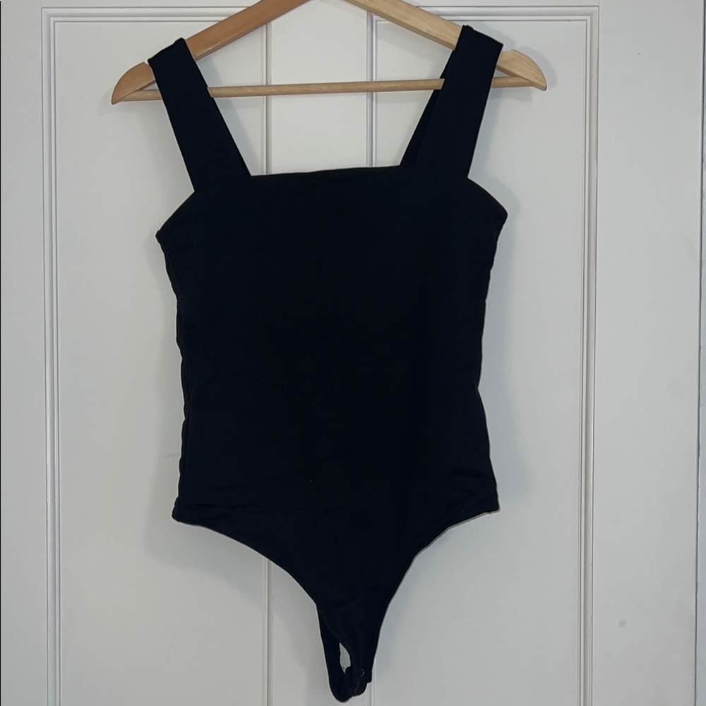 Abercrombie & Fitch Black Sleeveless Bustier Bodysuit